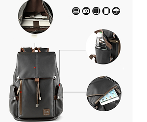 Balo da nam đi học đi làm đi chơi chống thấm nước hàng cao cấp phong cách hàn quốc