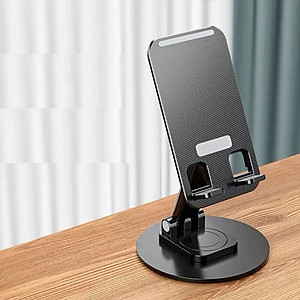 Giá đỡ điện thoại bằng kim loại xoay 360° có thể gấp gọn, chân đế vững chắc - Hàng Nhập Khẩu