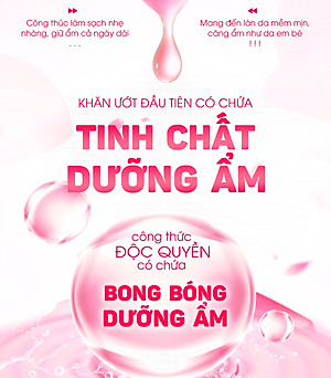 Khăn ướt làm sạch tinh khiết  Oma & Baby for Lady - hương hoa thơm ngát