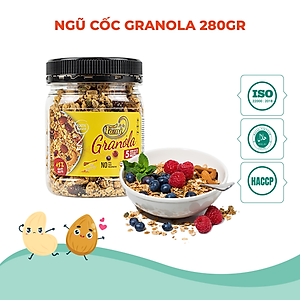 HẠT DINH DƯỠNG NGŨ CỐC GRANOLA FAMINUTS - Hũ Nhựa 280g- Ngũ Cốc Giảm Cân