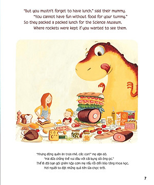 Chú Khủng Long Tham Ăn: Giải Cứu Hành Tinh - Bài Học Khám Phá Không Gian (Song Ngữ)