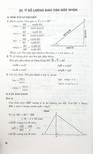 Sách Luyện Thi Toán Hình Học Lớp 9