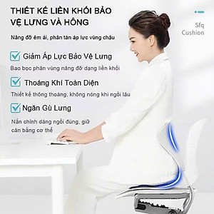 Ghế Công Thái Học Chỉnh Dáng Ngồi - Ghế Tựa Lưng Chống Cong Vẹo Cột Sống Cho Nam, Nữ, Trẻ Em - HÀNG CHÍNH HÃNG MINIIN