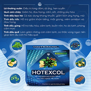 Viên Ngậm Thanh Họng Hotexcol Giúp Giảm Ho - Dịu Thanh Quản - Giảm Đau Rát Do Ho Hộp 10 vỉ x 4 viên