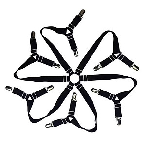 Bộ 4 kẹp ga giường drap chống xê dịch có đệm nhựa