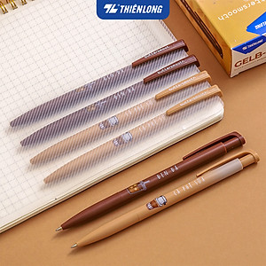 Combo 5/10/20 Bút gel B - Buttersmooth Gel Thiên Long GELB-032 - Premium Tip viết êm, trơn - Mực Xanh - Thân ngẫu nhiên