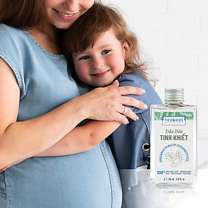 Dầu Dừa Nguyên Chất Ép Lạnh Heebee’s 100% Tự Nhiên, Không Mùi, Đa Năng, Dưỡng Ẩm Da & Tóc 50/150ml