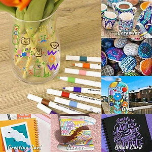 Bút Màu Acrylic Marker 12/24/36/48/60 Cao Cấp Màu Sắc Tươi Sáng, Bút Lông Màu - Hàng Nhập Khẩu