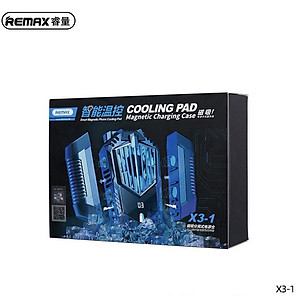 Quạt tản nhiệt cho điện thoại Remax X3-1 chạy 2 Pin 500mAh - Sò lạnh siêu mát - Cực phẩm cho Game thủ - Hàng Chính Hãng