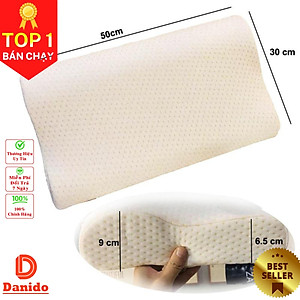 Gối cao su chống đau cột sống - Gối cao su dành cho người hay ngủ ngáy mỏi cổ vai gáy – Hàng chính hãng