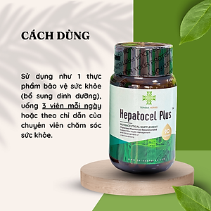 Thực phẩm bảo vệ sức khỏe Tăng cường chức năng gan Hepatocel Plus Teresa Herbs (Lọ 90 viên)