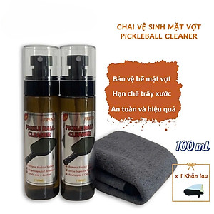 Bình xịt vệ sinh mặt vợt Pickleball TẶNG KÈM 1 KHĂN LAU