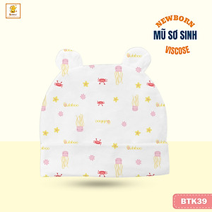 Nón/Mũ Sơ Sinh Họa Tiết Xinh Xắn Cho Em Bé - BB83