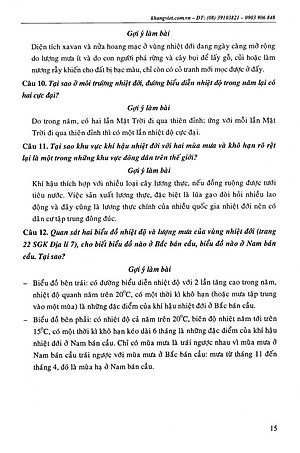 Sách Bồi Dưỡng Học Sinh Giỏi Địa Lí Lớp 7 (Tái Bản)