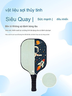 Vợt Pickleball Trẻ Em Sợi Carbon Cao Cấp Đại Nam Sport + Kèm Túi Chống Sốc Và 4 Bóng