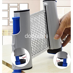 Combo 2 Vợt Bóng Bàn Tặng Kèm 3 Quả Bóng Bàn + Kẹp Trụ Lưới Bóng Bàn Rút Gọn Nhựa ABS 1,7m Chính Hãng dododios