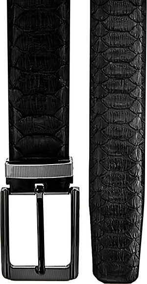 Thắt Lưng Nam Da Trăn VIP Đầu Kim Huy Hoàng HT4327 - Đen