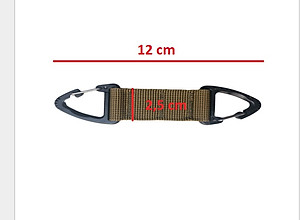 Khóa Khẩn Cấp Carabiner Mỏ Đại Bàng 2 đầu Khóa Móc,Chìa khóa Dây dù đan tay Ngoài Trời,móc Chìa Khóa Treo ba lô trekkin