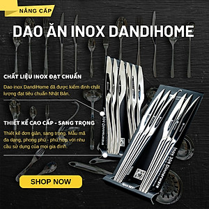 Bộ 6 dao ăn bít tết inox DandiHome 2020 cao cấp, sang trọng, tinh tế