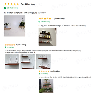Kệ Gỗ Chống Ẩm Treo Tường Chữ J FIVO FB42 Thiết Kế Âm Tường, Đa Dạng Cách Trang Trí, Chịu Lực Tốt Giá Rẻ