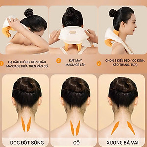 Máy Massage Cổ Vai Gáy 6D, Kỹ Thuật Massage Trị Liệu Số 8, Cải Thiện Sức Khỏe Tổng Thể Dành Cho Văn Phòng-Người Cao Tuổi