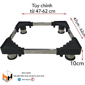 Kệ máy giặt, chân máy giặt, chân đế máy giặt, tủ lạnh bọc inox điều chỉnh kích thước bảo hành 12 tháng