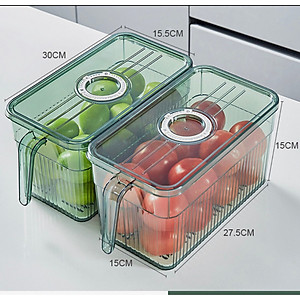 Hộp Đựng Thực Phẩm Tủ Lạnh Loại To 5L Có Quai Xách Và Giá Lỗ Tách Nước Tiện Lợi Phân Phối Chính Hãng 