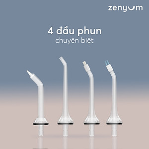 Combo 1 Máy Tăm Nước Zenyum Pro và 1 Bàn Chải Điện ZenyumSonic 2.0 - Màu sắc Đen/Trắng