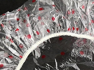 Set 06 mũ tắm trùm đầu, họa tiết chấm bi Free size Shower Cap Seiwa - Hàng nội địa Nhật Bản