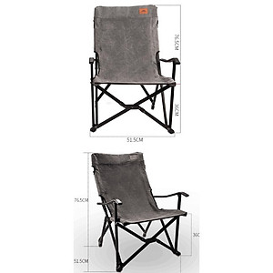 Ghế cắm trại campingmoon campoutvn cắm trại dã ngoại du lịch ghế câu cá xếp gọn tay cầm sang trọng glamping vài thoáng khí  F-1003C-H A248