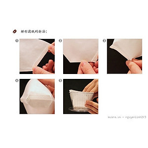 Giấy lọc cà phê 40 cái 5x7x12cm