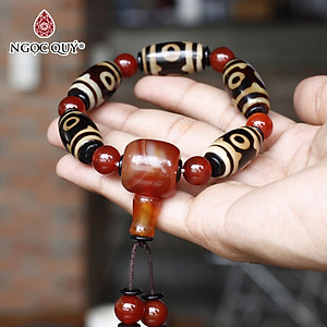 Vòng lu thống đá mã não đỏ mệnh hỏa, thổ - Ngọc Qúy Gemstones