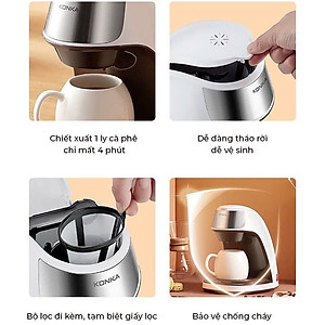 Máy pha trà và cà phê Konka LFKJ-2501, đảm bảo hương vị thơm ngon và đậm đà, hàng chính hãng, BH 12 tháng