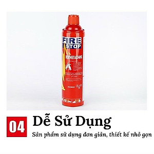 Bình Chữa Cháy Mini 500ml Để Xe Hơi, Ô Tô, Bình Cứu Hỏa Khẩn Cấp Cho Ô Tô Xe Hơi Dân Dụng 500ml