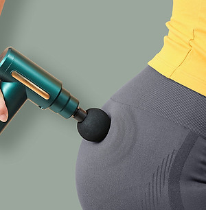 Máy Massage Cầm Tay Mini Đầu Nhôm 4 Đầu 6 Chế Độ Cao Cấp