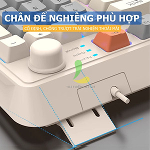 Combo bàn phím chuột có dây gaming XUNFOX K820 - Bàn phím chơi game Led 7 màu phím giả cơ chuột 3600 DPI ấn tượng - Hàng nhập khẩu