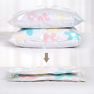 Bộ 10 Túi Chân Không Đựng Chăn Màn, Quần Áo - Gọn Gàng, Tiện Lợi + Tặng bơm hút chân không