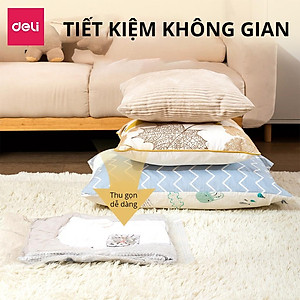 [KHÔNG CẦN DÙNG BƠM] Túi Hút Chân Không Đựng Quần Áo Chăn Ga Gối , Thú Bông Deli - Loại Dày Cao Cấp Bọc Để Chăn Màn 2 Lớp Khóa Zip Chống Rò Rỉ Hơi Bảo Vệ Quần Áo, Chăn Ga Khỏi Ẩm, Nấm Mốc, Chống Nước Tuyệt Đối