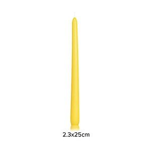 [22 Màu] Hộp 6 Nến Thơm Taper Eden Candle FTRAMART EDC2331 cao 25cm, phù hợp tất cả chân đế nến theo tiêu chuẩn cắm nến taper, Nến hình búp măng non