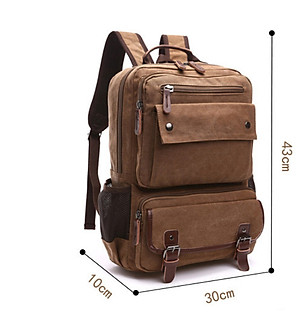 Balo nam vải canvas cao cấp phong cách mới 15,6"