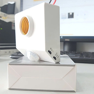 Đuôi Đèn Cảm Ứng Hồng Ngoại Chuyển Động , Đui Đèn E27 Cảm Biến Chuyển Động Hồng Ngoại 