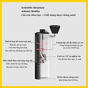 Cối xay cà phê Timemore C5 ESP | Lưỡi xay thế hệ mới – S2C-042-III - Hàng chính hãng Timemore