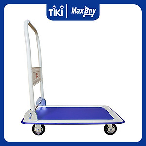 Xe Đẩy Hàng 4 Bánh Ameca HAM-150S- Sàn Thép, Khung Thép, Giảm ồn, Gấp gọn, tải trọng 150kg