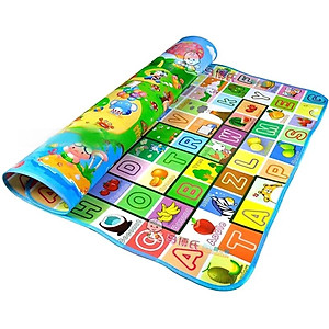 Thảm xốp Maboshi MINIIN cao cấp, Thảm 2 mặt cho bé vừa học vừa chơi (1m8 x 2m) - Giao mẫu ngẫu nhiên