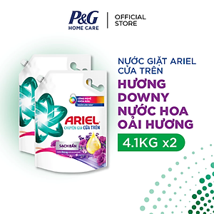Combo 2 Nước Giặt ARIEL Chuyên Gia Cửa Trên Ngăn Lem Màu Túi 4.1KG