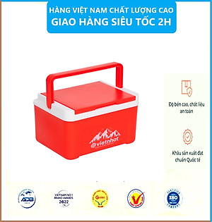 Phích vuông thái 2.3L 3932, Phích mini giữ nhiệt tiện lợi, Phích Đá giữ nhiệt lên đến 8h, Phích Đá Giữ Nhiệt Văn Phòng Việt Nhật cao cấp - Hàng Việt Nam