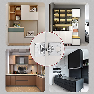 Combo 10 Miếng Tấm Pát Pad Thép Vuông Chữ Nhật Sửa Bản Lề Tủ Cửa Gỗ Lỗ Vít Door Hinge Repair Kit