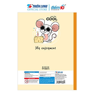Combo 5 Tập học sinh 96 trang 5 ô ly vuông 100 gsm Điểm 10 TP-NB075 (hình ngẫu nhiên)