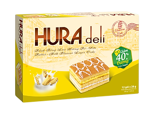 Bánh Bông Lan Hura Deli 336 gram