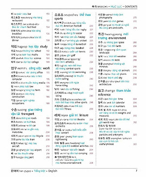 Sách Korean Vietnamese English Trilingual Dictionary